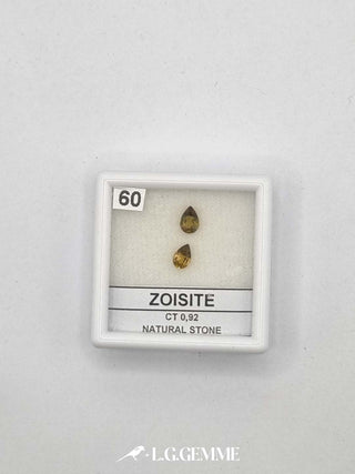 zoisite 0.92ct giallo goccia