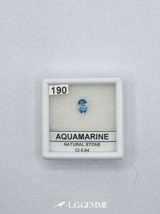 acquamarina 0.64ct trasparente ovale