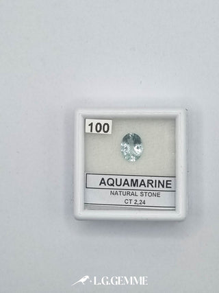 acquamarina 2.24ct trasparente ovale