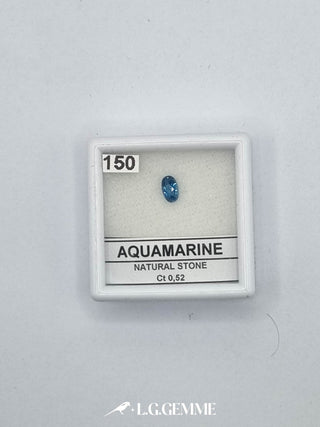 acquamarina 0.52ct blu ovale