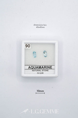 acquamarina 0.85ct blu ovale