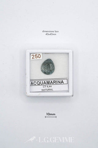 acquamarina 6.44ct blu pera