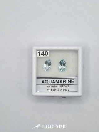 acquamarina 3.51ct trasparente goccia