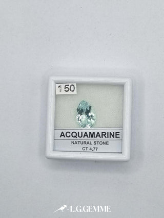 acquamarina 4.77ct trasparente goccia