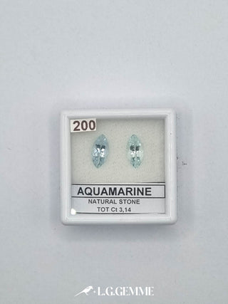 acquamarina 3.14ct trasparente marquise