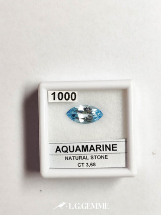 acquamarina 3.68ct trasparente marquise