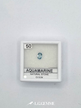 acquamarina 0.54ct trasparente ovale