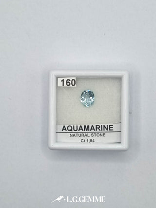 acquamarina 1.54ct trasparente ovale