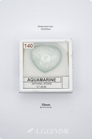 acquamarina 49.99ct blu cuore