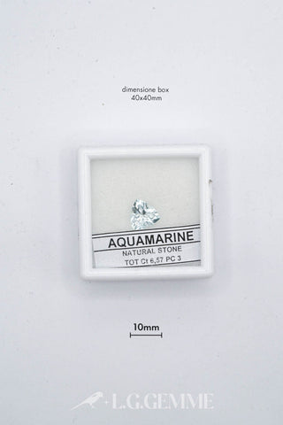 acquamarina 6.57ct blu cuore