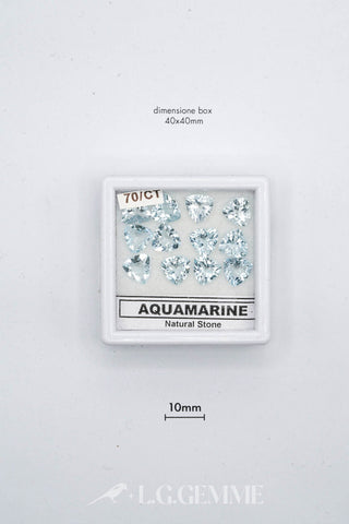 acquamarina 1.00ct blu cuore