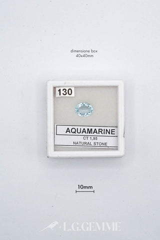 acquamarina 1.95ct blu ovale