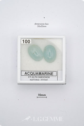 acquamarina 23.79ct blu ovale