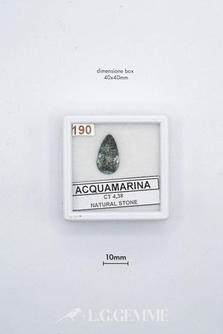 acquamarina 4.38ct blu pera