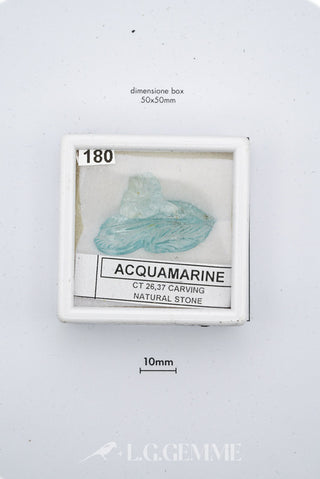 acquamarina 26.37ct blu forma libera