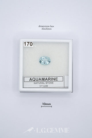 acquamarina 2.59ct blu ovale