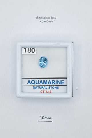 Acquamarina 1,12 carati Ovale gemma preziosa