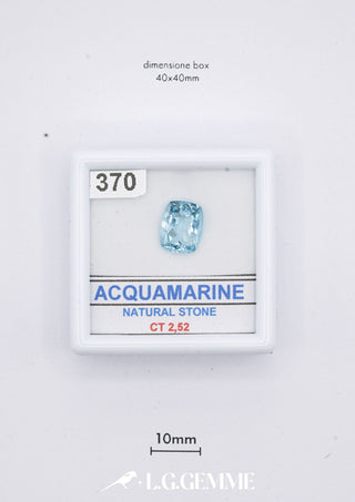 Acquamarina 2,52 carati Cuscino gemma preziosa