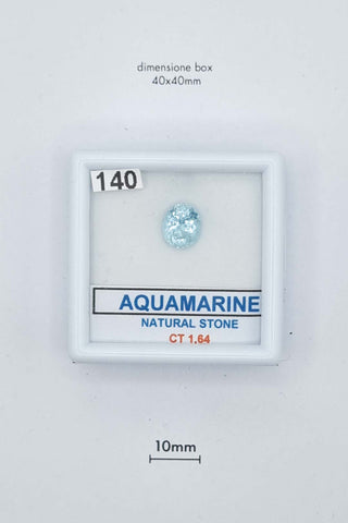 Acquamarina 1,64 carati Ovale gemma preziosa