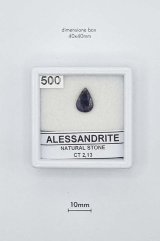 Alessandrite 2,13 carati Pera gemma preziosa