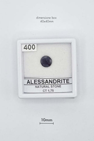 Alessandrite 1,75 carati Tonda gemma preziosa