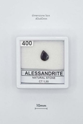 Alessandrite 1,55 carati Pera gemma preziosa