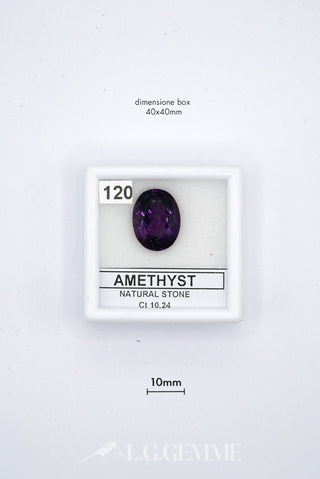 ametista 10.24ct viola ovale