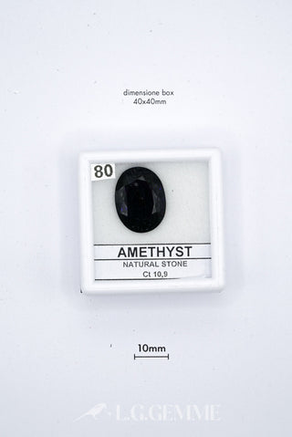 ametista 10.90ct viola ovale