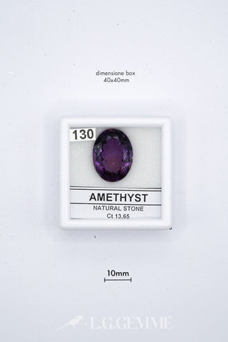 ametista 13.65ct viola ovale