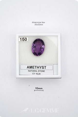 ametista 16.20ct viola ovale