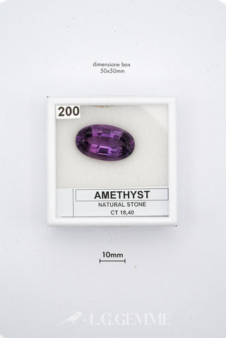 ametista 18.40ct viola ovale