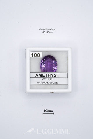 ametista 20.20ct viola ovale