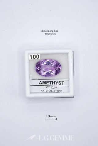 ametista 20.35ct viola ovale