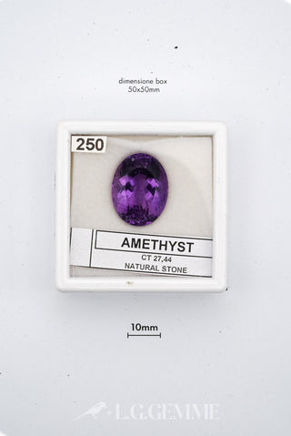 ametista 27.44ct viola ovale