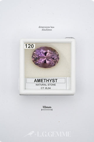 ametista 35.04ct viola ovale