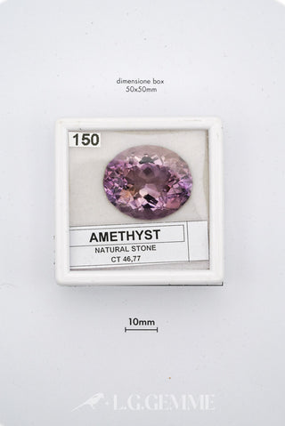 ametista 46.77ct viola ovale