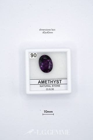 ametista 8.30ct viola ovale