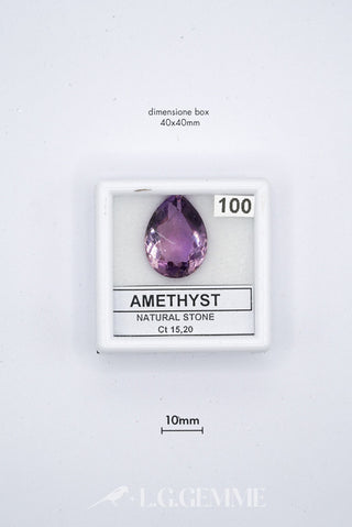 ametista 15.20ct viola pera