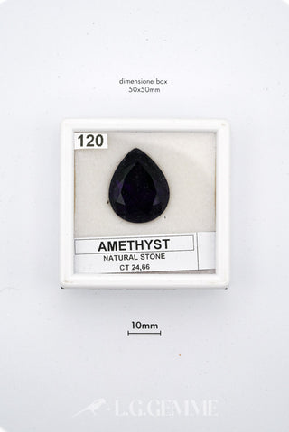 ametista 24.66ct viola pera