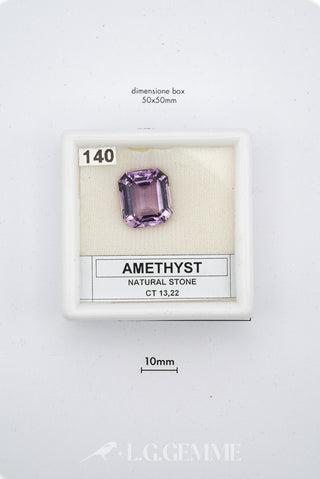 ametista 13.22ct viola rettangolare