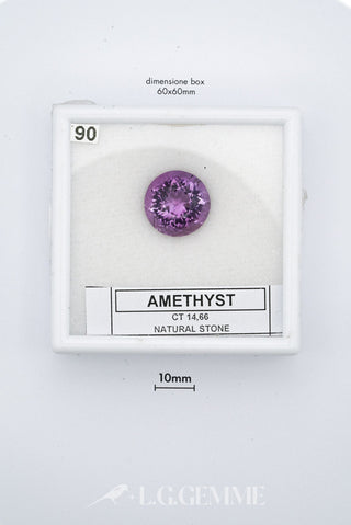 ametista 14.66ct viola ovale