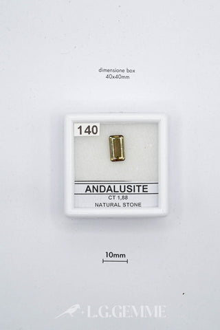 andalusite 1.88ct giallo rettangolare