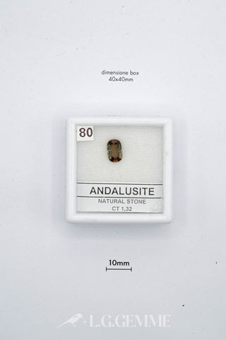 andalusite 1.32ct marrone ovale