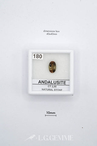 andalusite 2.55ct marrone ovale