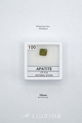 apatite 2.14ct verde rettangolare