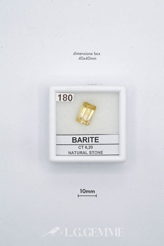 barite 6.20ct giallo rettangolare