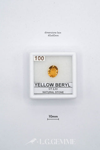 berillo 2.33ct giallo ovale