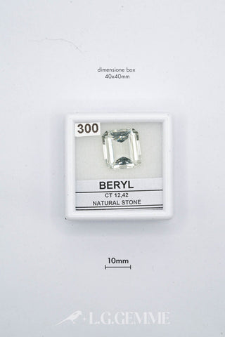 berillo 12.42ct trasparente rettangolare
