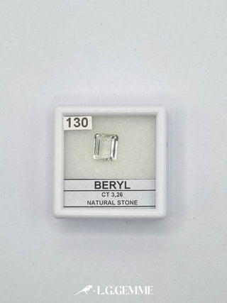 berillo 3.26ct verde rettangolare