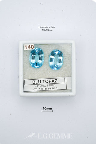 topazio 32.75ct blu ovale